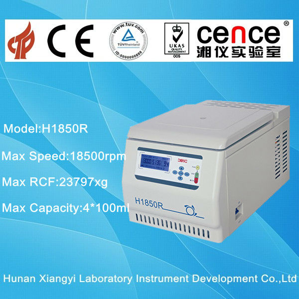 Macchina refrigerata ad alta velocità della centrifuga di H1850R per uso del laboratorio