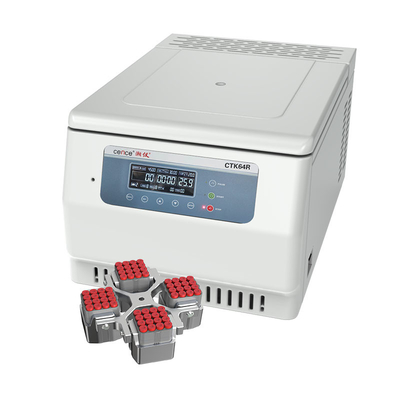 La centrifuga del laboratorio di CTK64R ha refrigerato per 64 tubi di 13mmx75mm/100mm