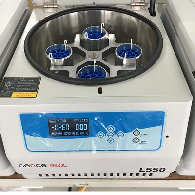 L550 Laboratorio di medicina clinica Centrifugatrice da tavolo a bassa velocità Grande capacità