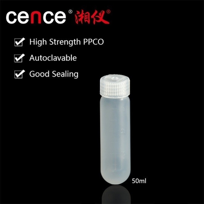 PP PPCO tubo di centrifuga di materiale con tappo di sigillamento 50 ml tubo ad alta velocità Max RCF 50000xg