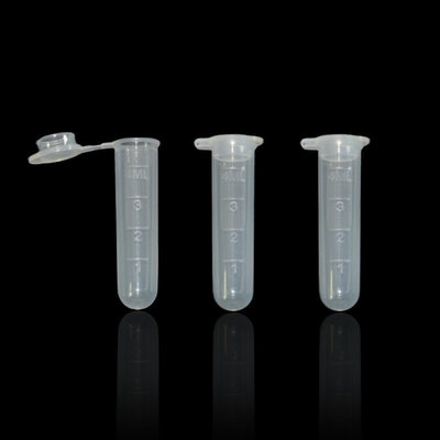 tubo di raccolta sanguigna ad alta velocità tubo di prova in PP da 5 ml con fondo rotondo e tappo Max RCF 50000xg
