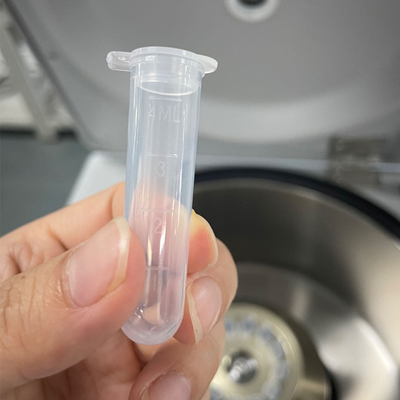 tubo di raccolta sanguigna ad alta velocità tubo di prova in PP da 5 ml con fondo rotondo e tappo Max RCF 50000xg