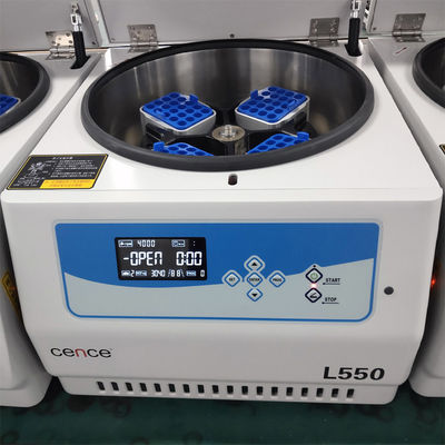 L550 Centrifugatrice a bassa velocità con 5310xg di forza 4x500ml di capacità e basso rumore per uso in laboratorio