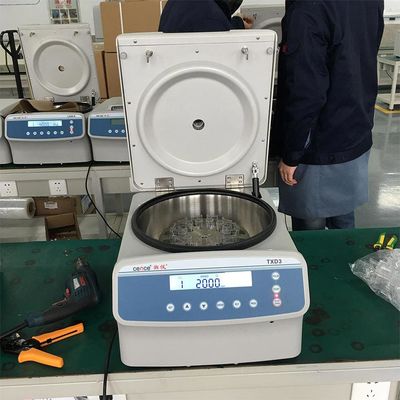 TXD3 Centrifugatrice a bassa velocità con capacità di 12 slide 1 anno di garanzia e rumore ≤ 60dB ((A) per il fluido da broncopuntura