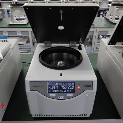 Centrifuga refrigerata ad alta velocità da banco modello H1650R con velocità massima di 16500 giri/min e RCF massimo di 21532xg