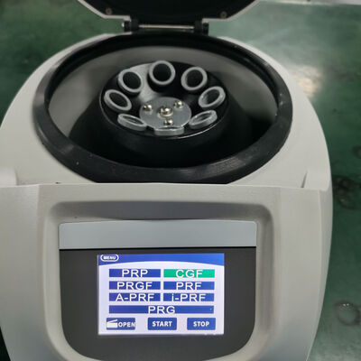 Centrifugatrice CENCE TD4 PRP con 4000 giri al minuto, costruzione in plastica ABS e capacità del rotore di 8x15 ml per uso in laboratorio